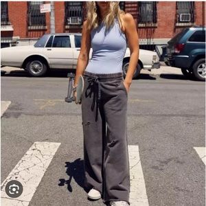 Aerie Wide Leg Distressed Skater Sweatpants Women’s Medium